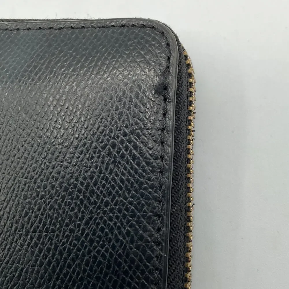 Coach Women's Zip Around Long Fold Wallet, Black- about 8 x 4 x 1 inches - Picture 5 of 6